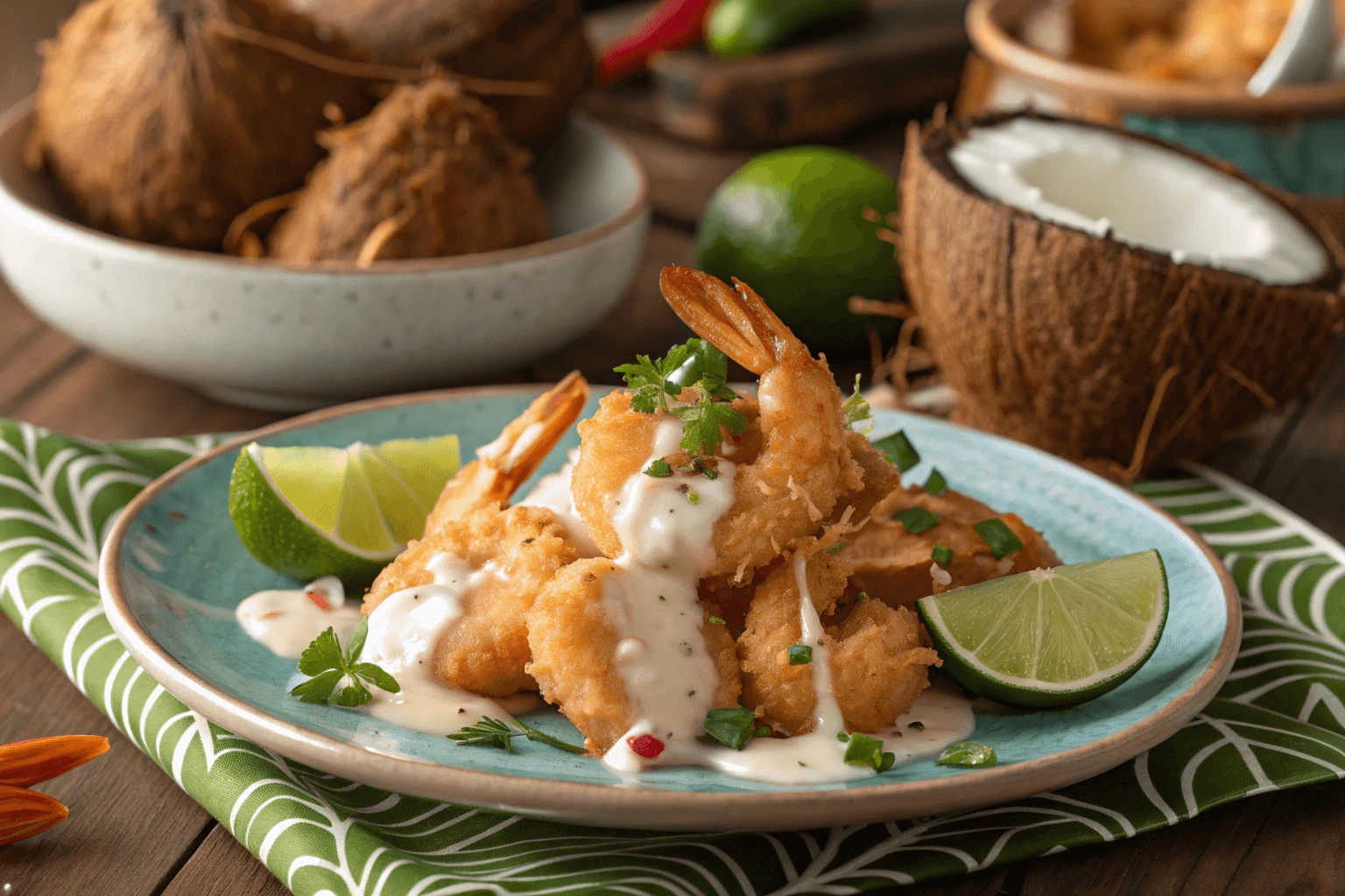 What is Chinese coconut shrimp sauce made of?