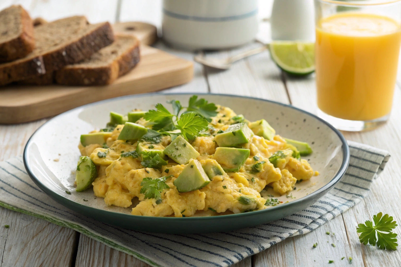 avocado scrambled eggs​